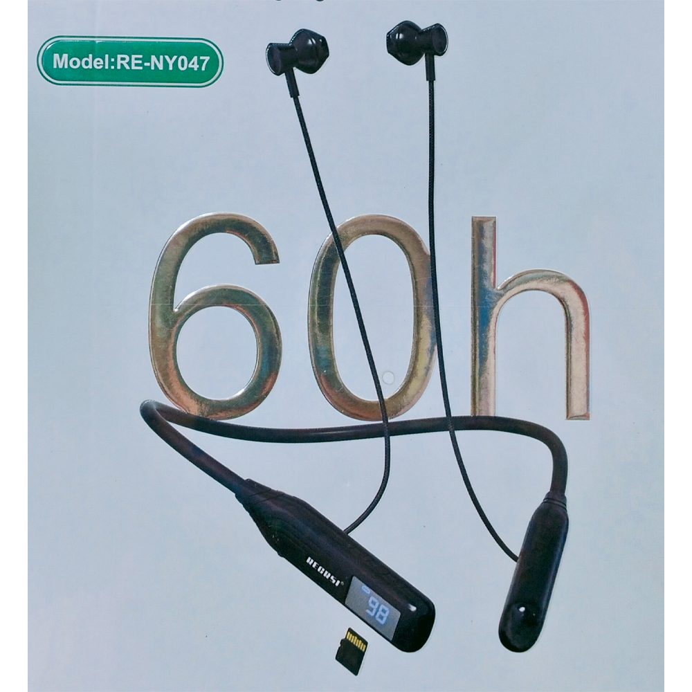 RECRSI RE-NY047 Sport Bluetooth Headphone with TF-SD Card Support