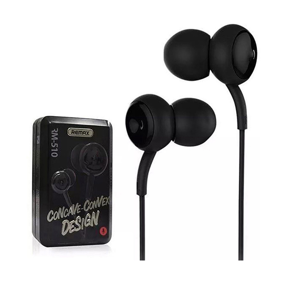 Remax Rm 510 Wired High Performance Earphones - Black