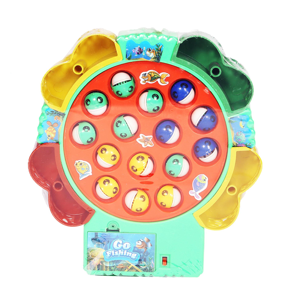 Fishing Game Toy With Fishing Stick - Multicolor