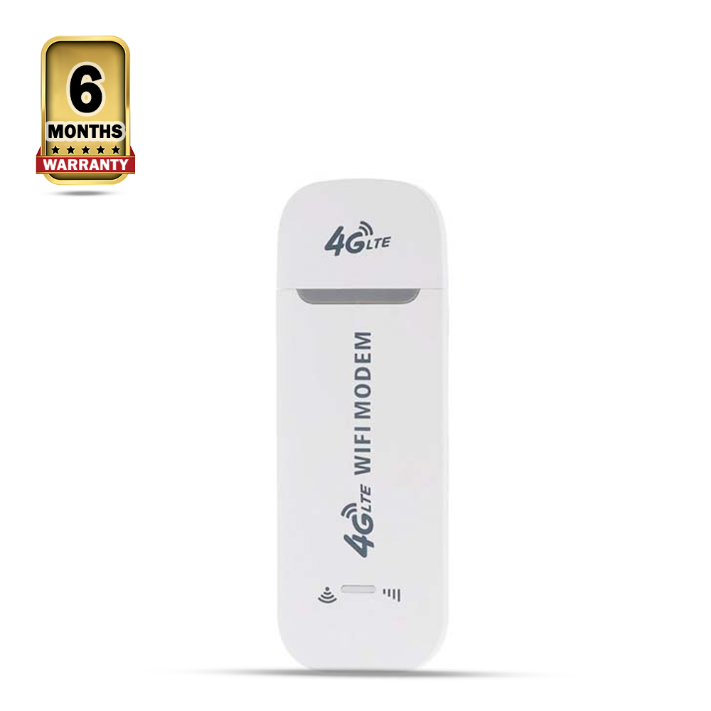Portable LTE 4G Wifi Modem Dongle With Hotspot - White