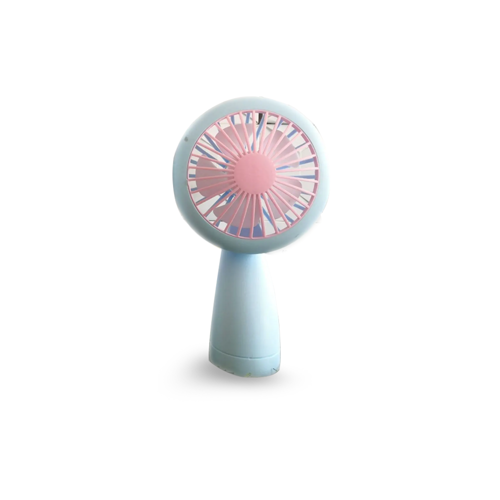 Portable Mini Fan with LED Light - Multicolor