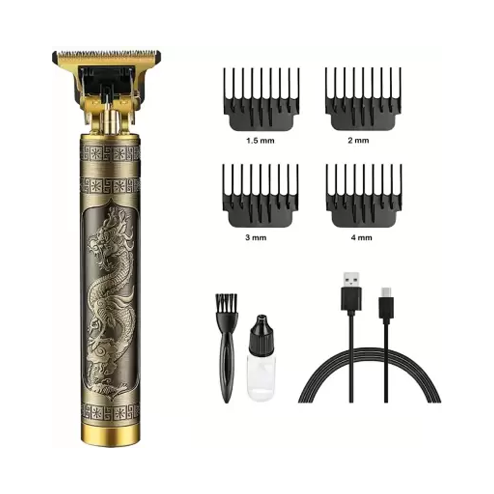 Metal T99 Rechargeable Professional Haircut Trimmer - Golden