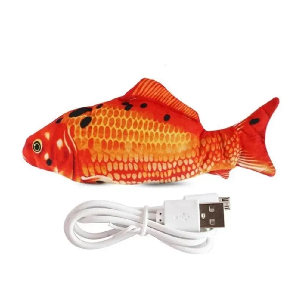 Electric Moving Fish Cat Toy - Multicolor