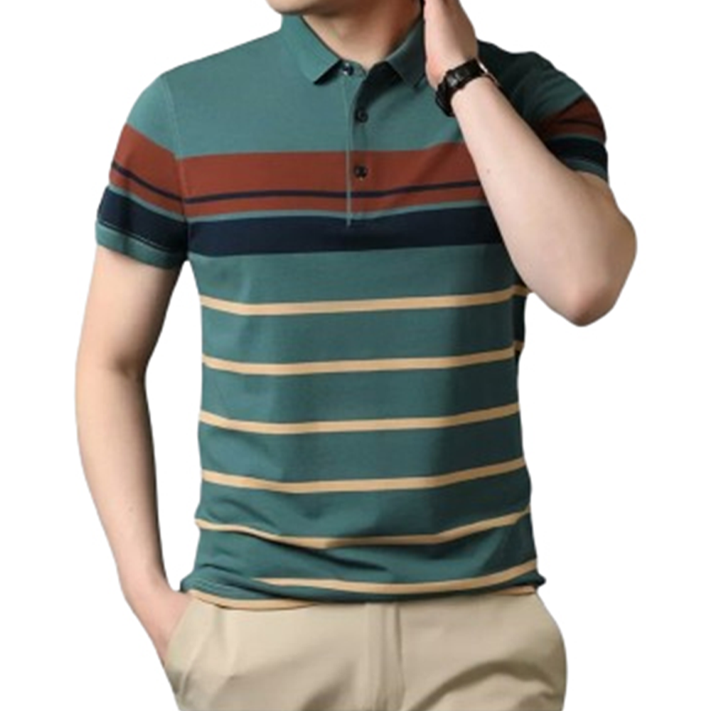 Pique Cotton Half Sleeve Polo For Men - Paste - PT-N4