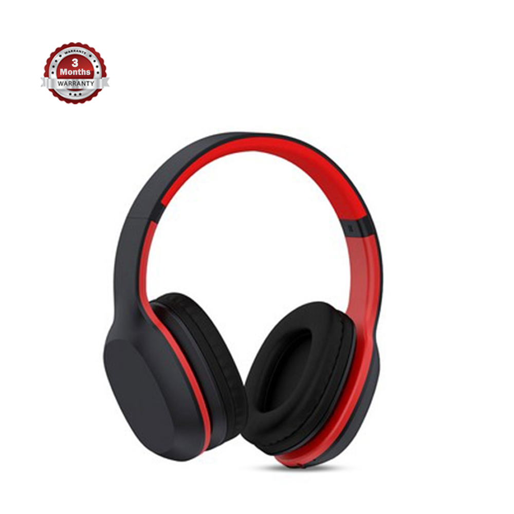 Red and discount black wireless headphones