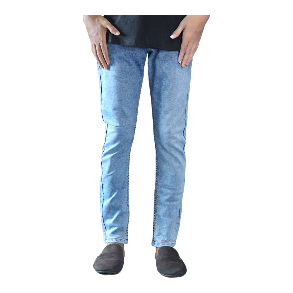 Stretch Denim Jeans Pant For Man - Sky Blue