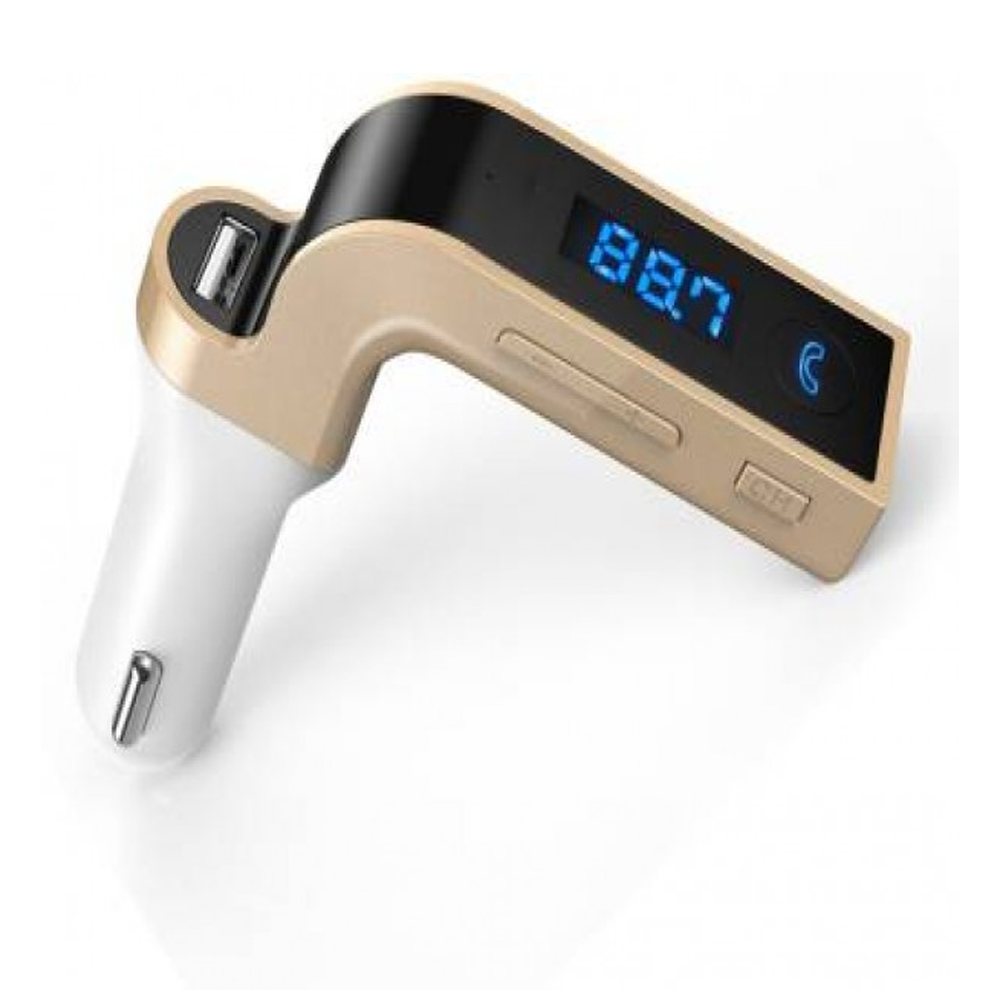 CAR G7 Bluetooth Car Kit FM Transmitter MP3 Music Player USB Charger - White