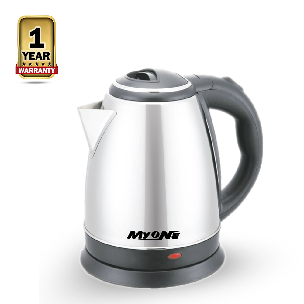 MyOne MY-EKX180 Electric Kettle - 1.8 Liter - Silver and Black