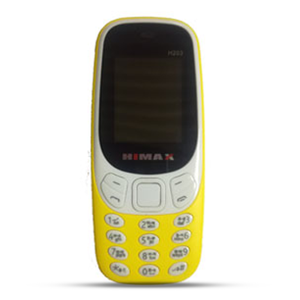 HIMAX H203 Dual Sim Feature Phone - Yellow