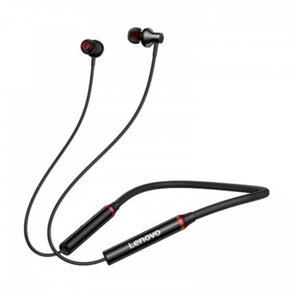 Lenovo HE05X Magnetic Neckband Earphone - Black