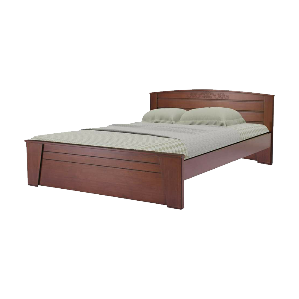 Malaysian Processed Wood Semi Double Size Bed - 4'*7' Feet