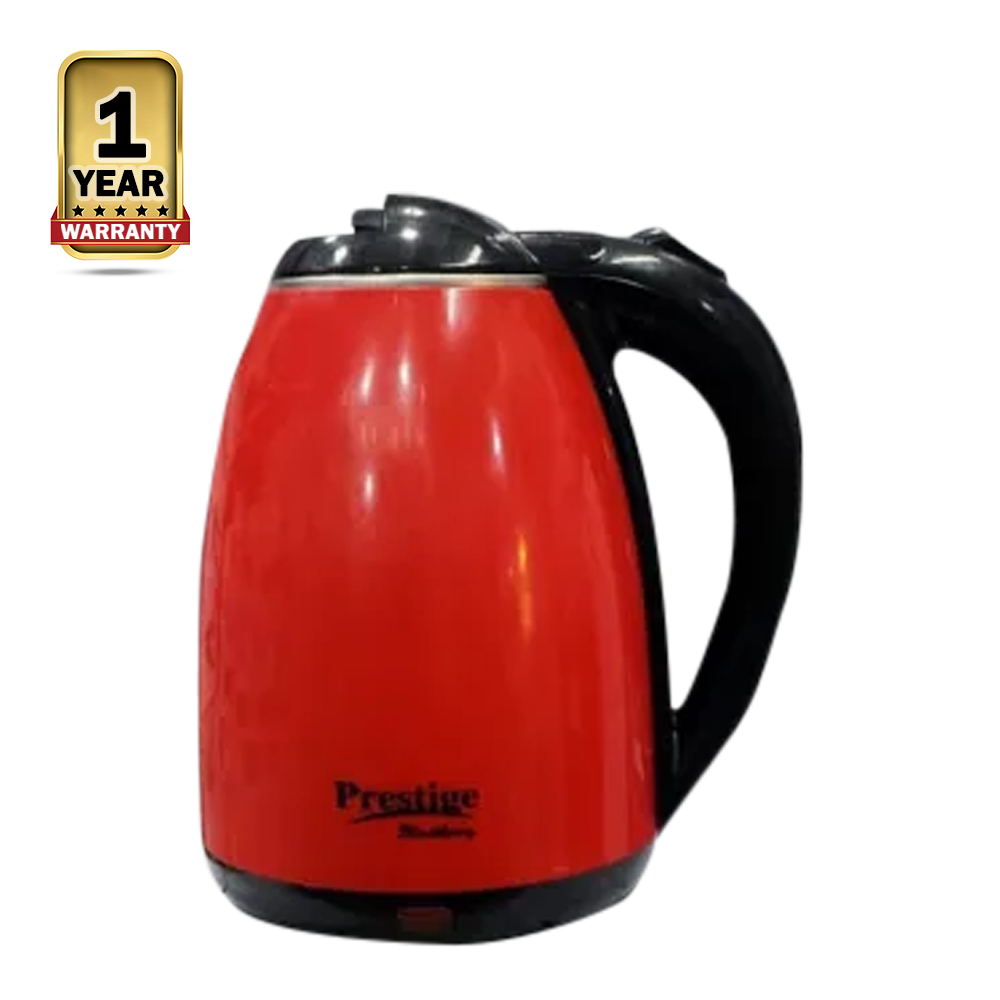 Prestige PS-167 Heavy Duty Double Part Electric Kettle - 2 Liter - Black and Red 