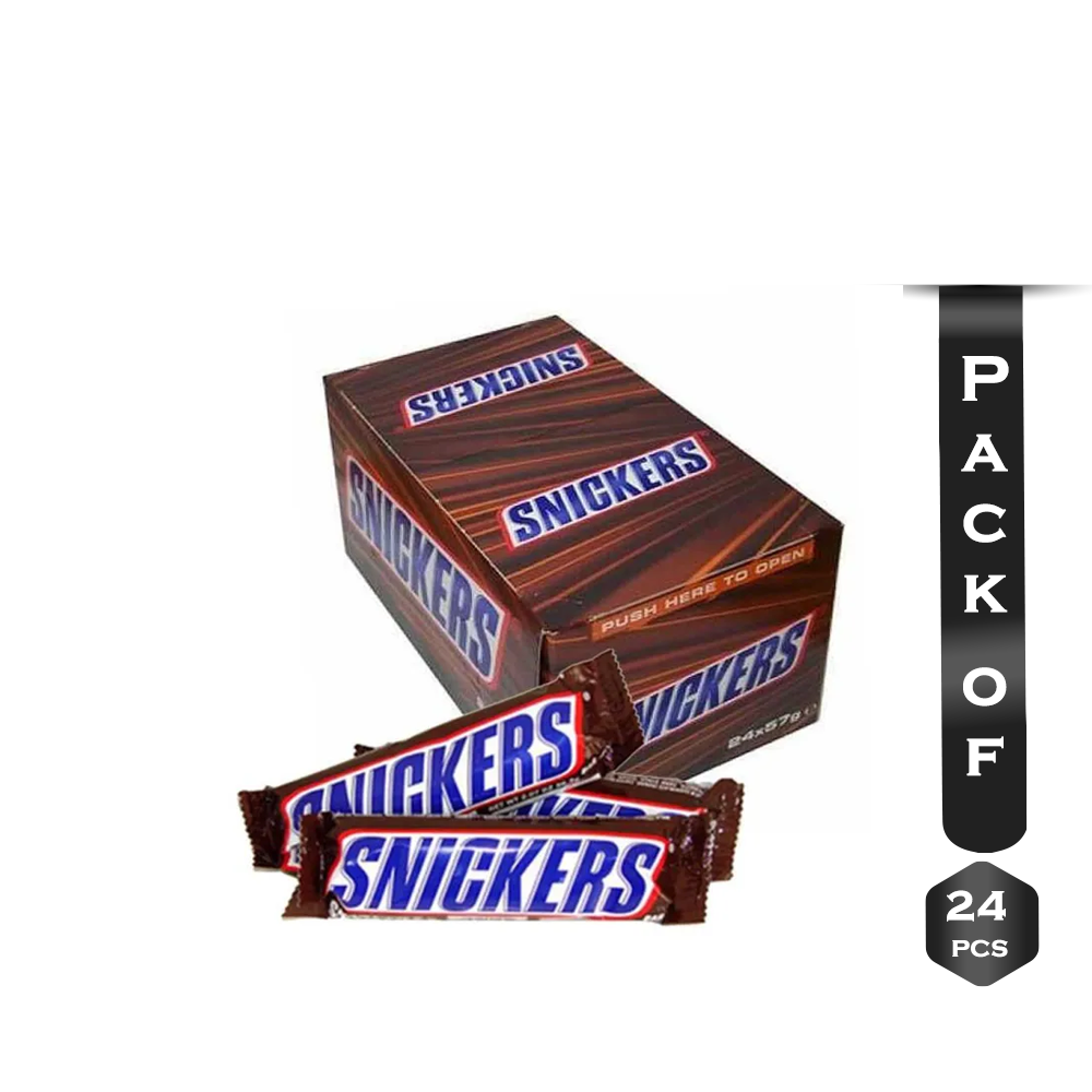 Pack Of 24 Pieces Snickers Chocolate - 50 gm 