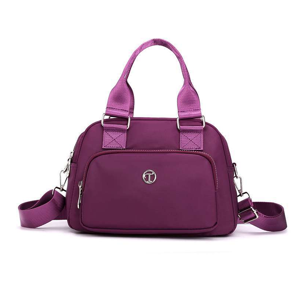 Nylon Hand Bag for Women - Purple - 622