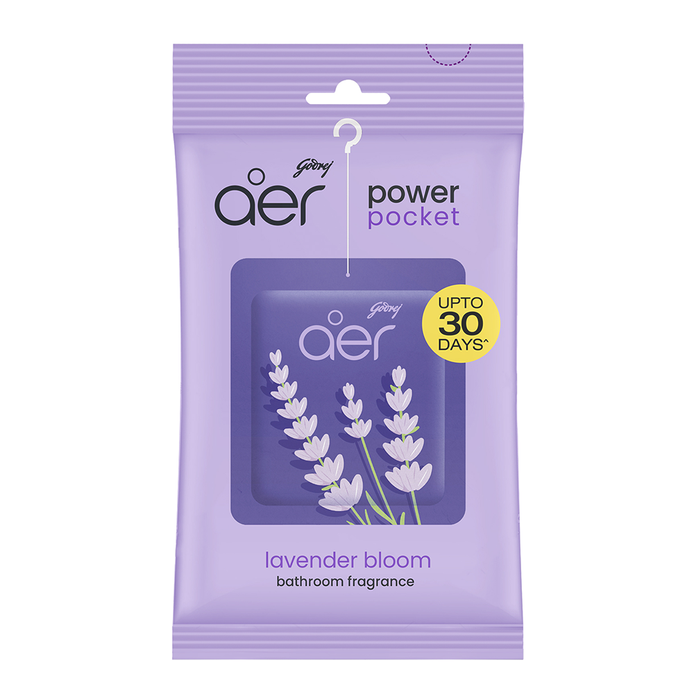 Godrej Aer Power Pocket Lavender Bloom Bathroom Fragrance -10gm