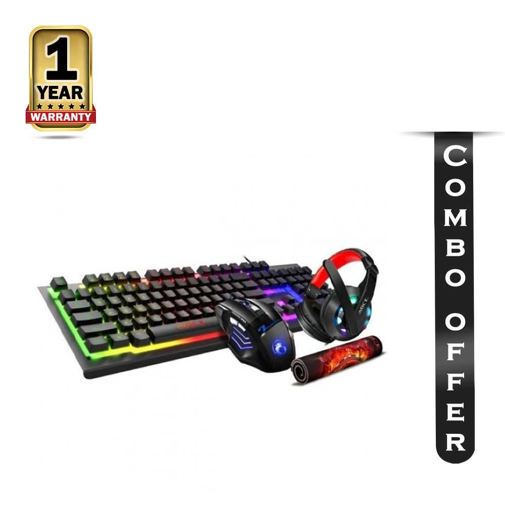 Combo Offer of IMICE GK-470 4 IN 1 Gaming Combo