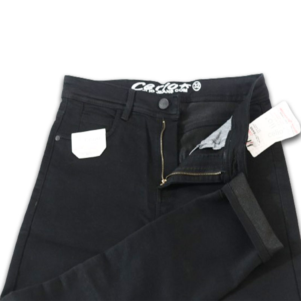 Denim Jeans Pant For Man - Black - ZIPX04