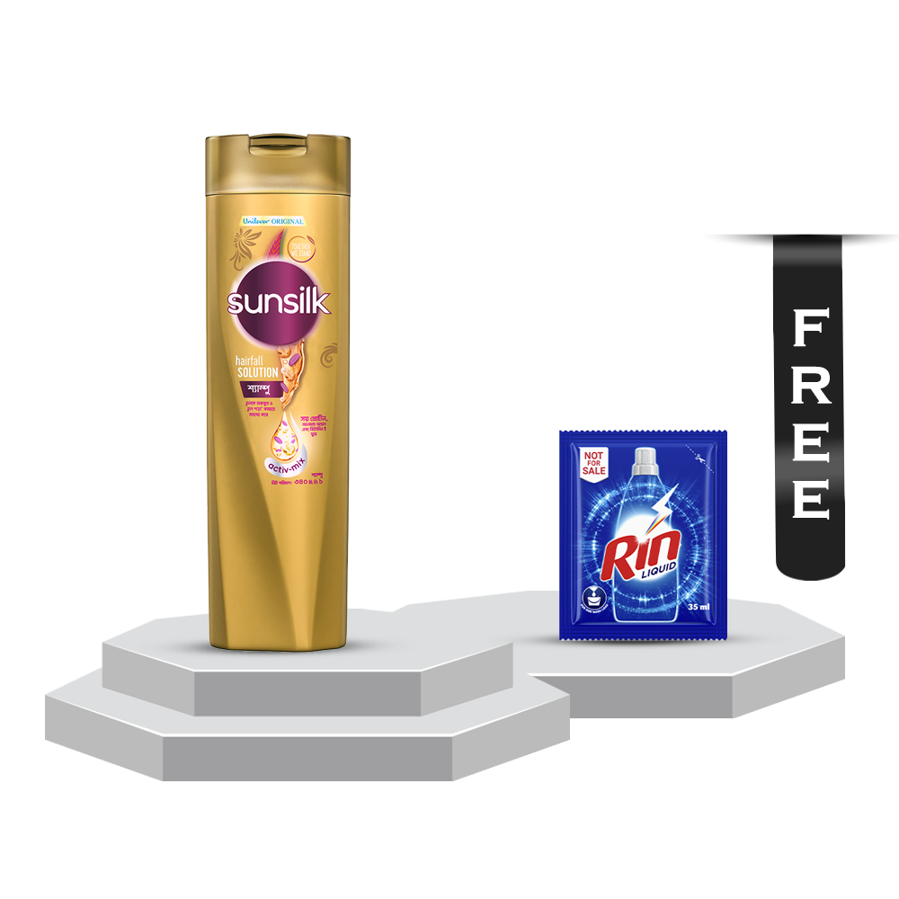 Sunsilk Hair Fall Solution Shampoo 340ml With Rin Liquid 35ml Free