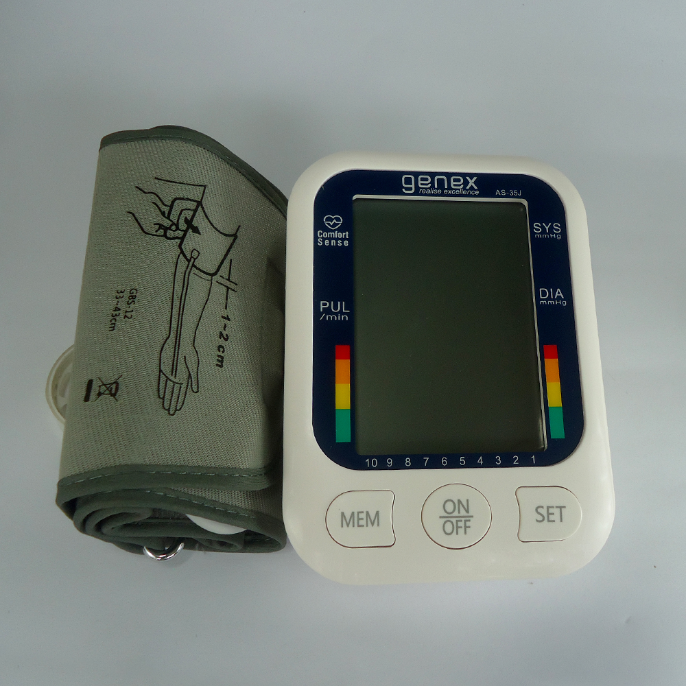 Genex  As-35J Automatic Digital Blood Pressure Monitor Machine - White