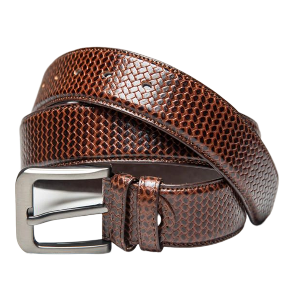 Paduka PU Leather Belt for Men - Coffee - PMB-114