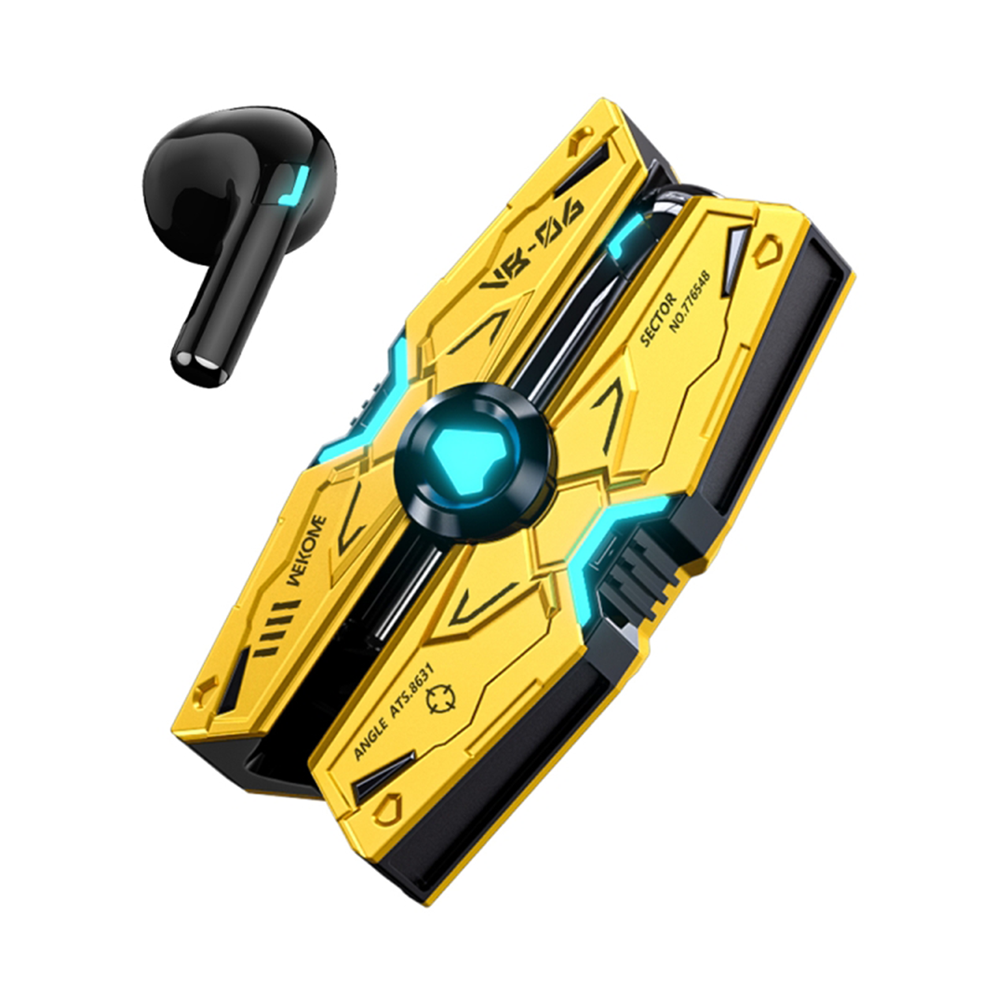 Wekome VB06 Mech Series Metal Bluetooth Earphone - Yellow