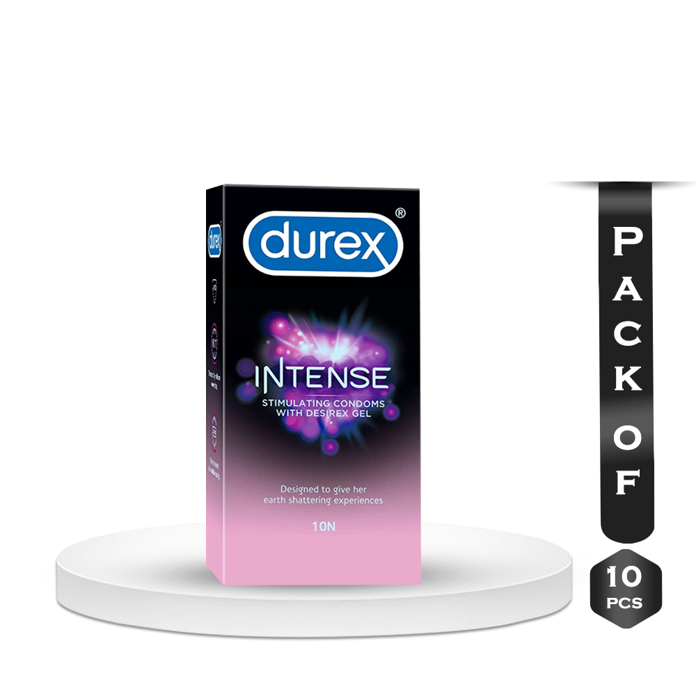 Pack of 10 Pieces Durex Intense Stimulating Condoms