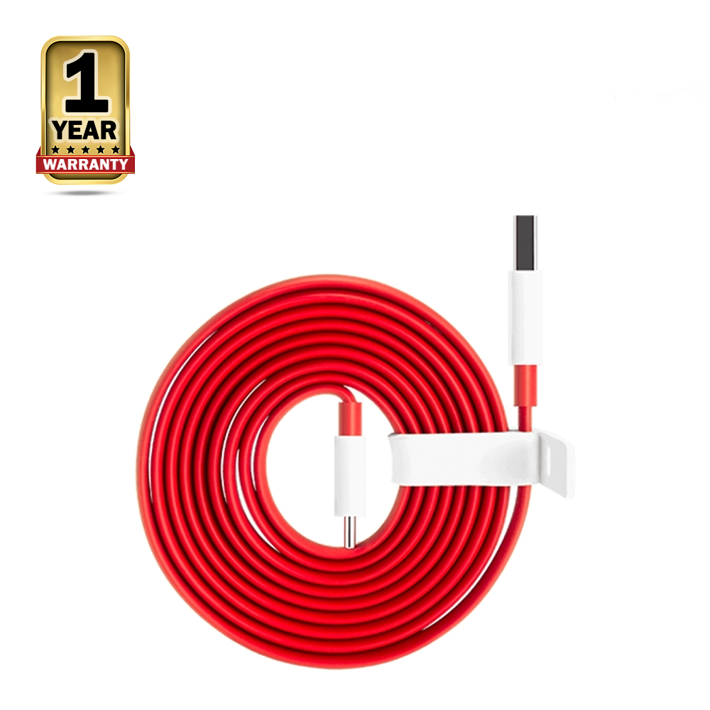 OnePlus Supervooc  A Type to C Type Cable - Red