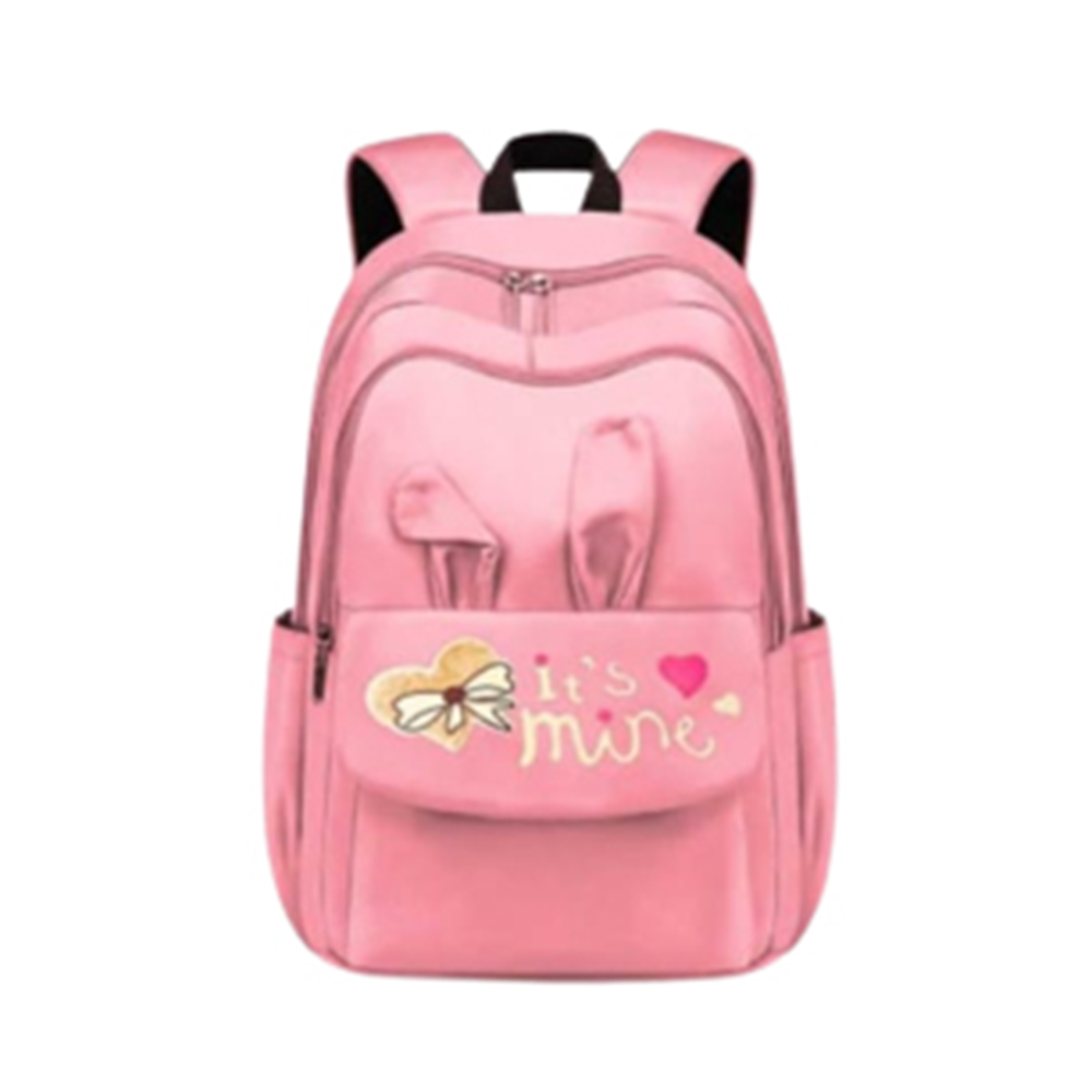 Nylon Polyester Backpack For Girls - Pink - LB-N1