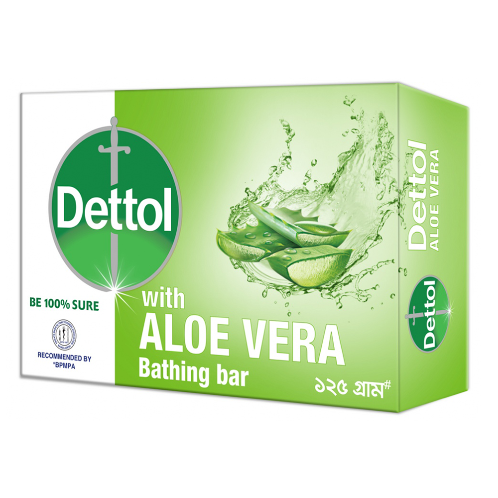 Dettol Aloe Vera Soap 125gm De12S