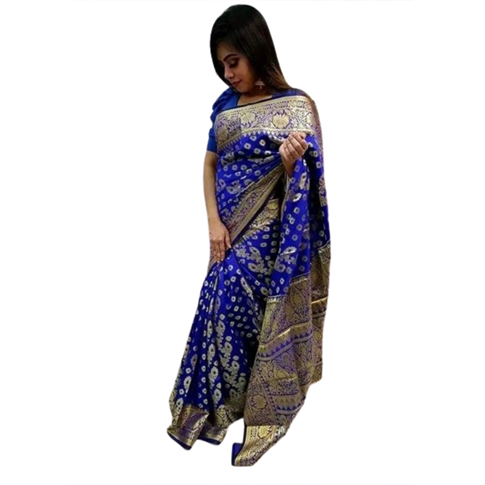  Soft Silk Saree For Women - Multicolor - SL-04