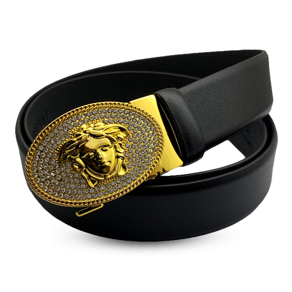 Leather Belt for Men - Black