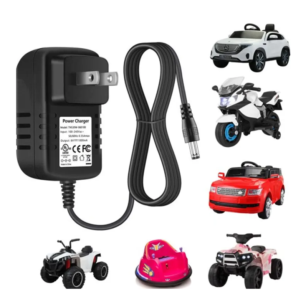 Electric Bike And Car Battery Charger For Kids - 6V