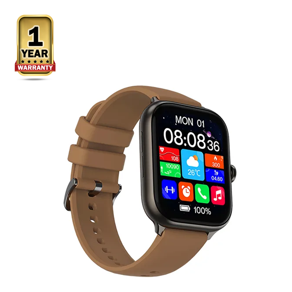 IMIKI ST1 AMOLED Display Smart Watch - Brown