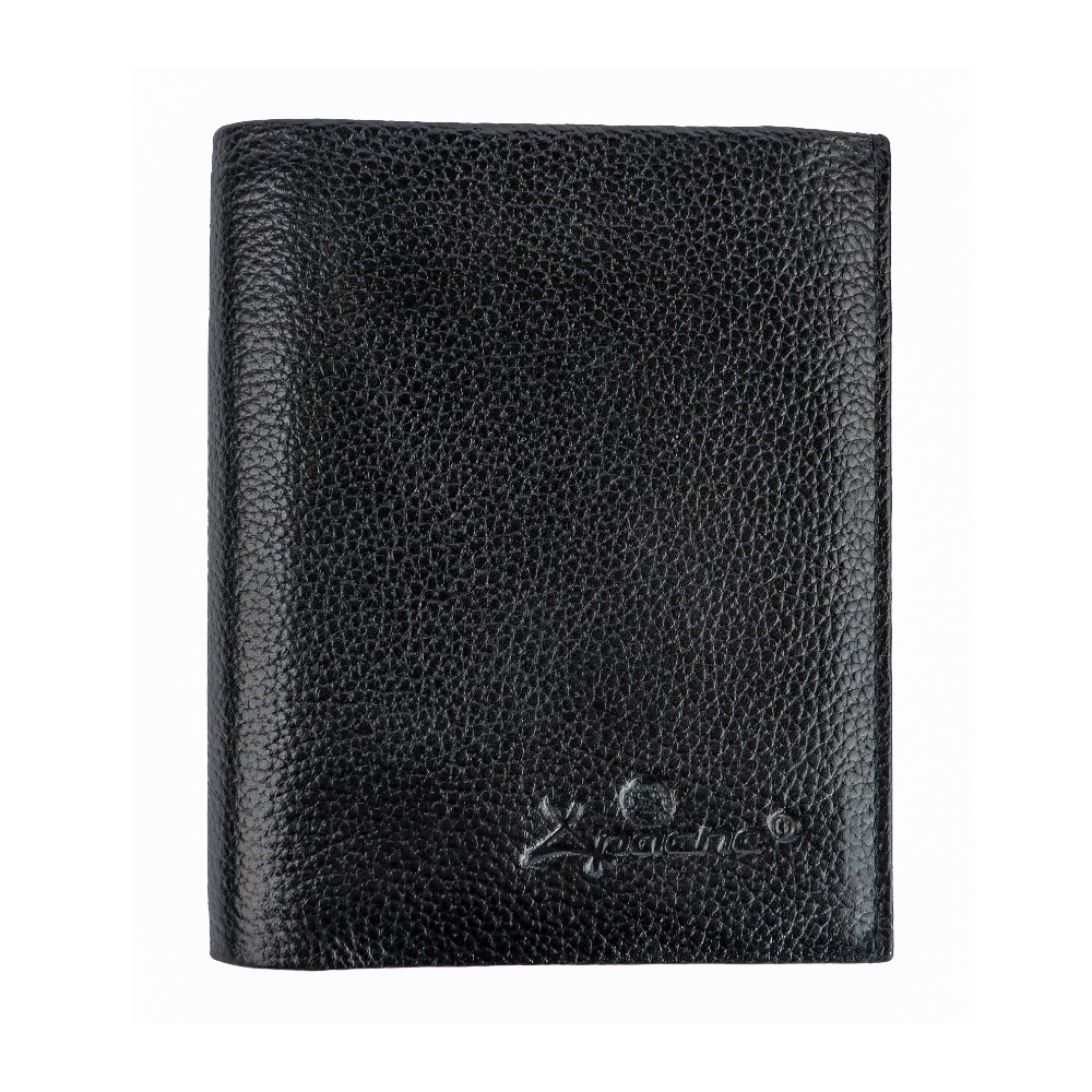 Apache 1609 Genuine Leather Wallet for Men - Black