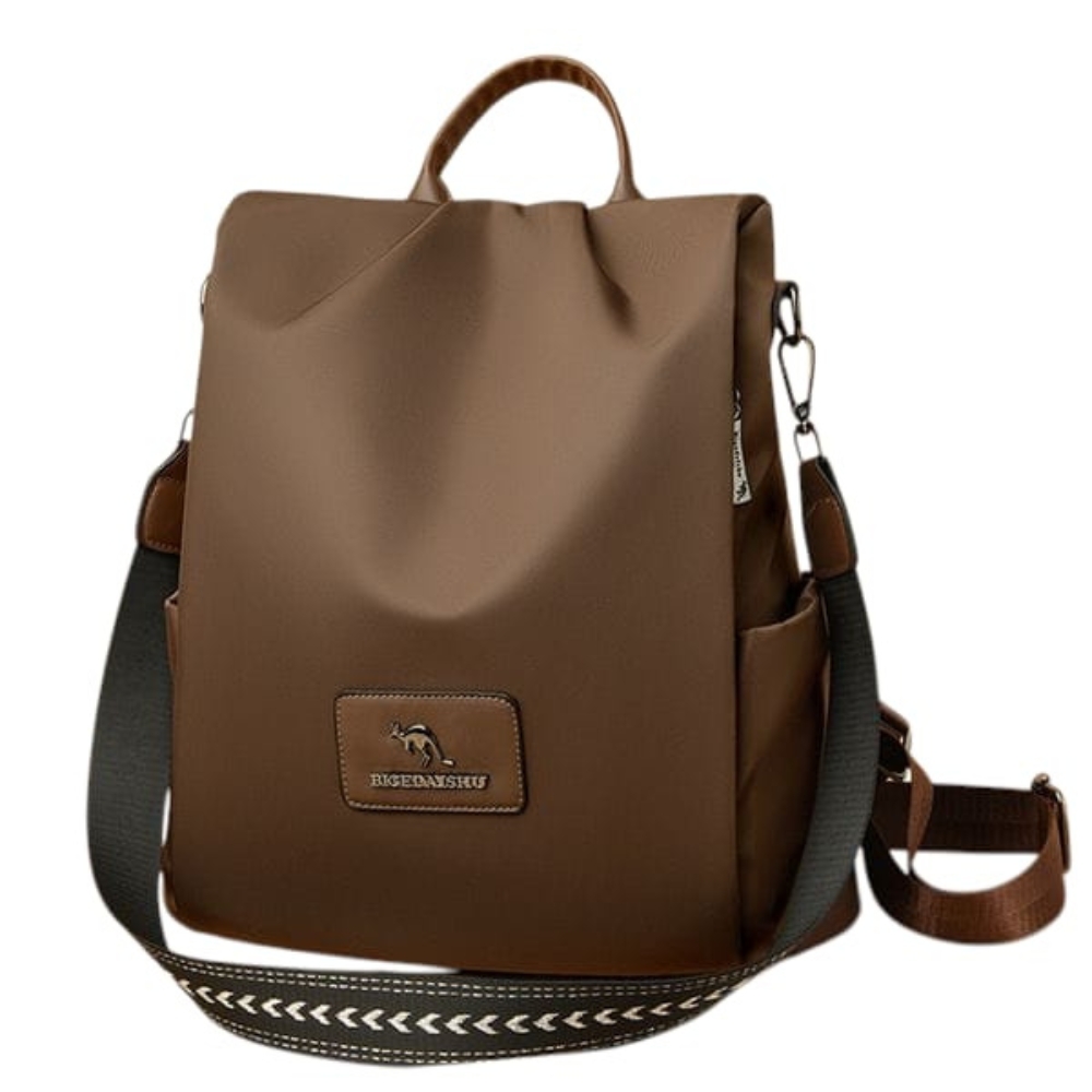 New Texture Oxford Cloth Backpack For Women - Coffee