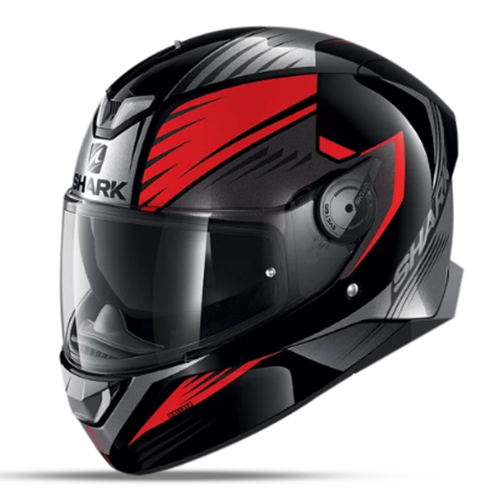 Shark Skwal 2 Hallder Full Face Helmet- Black and Red