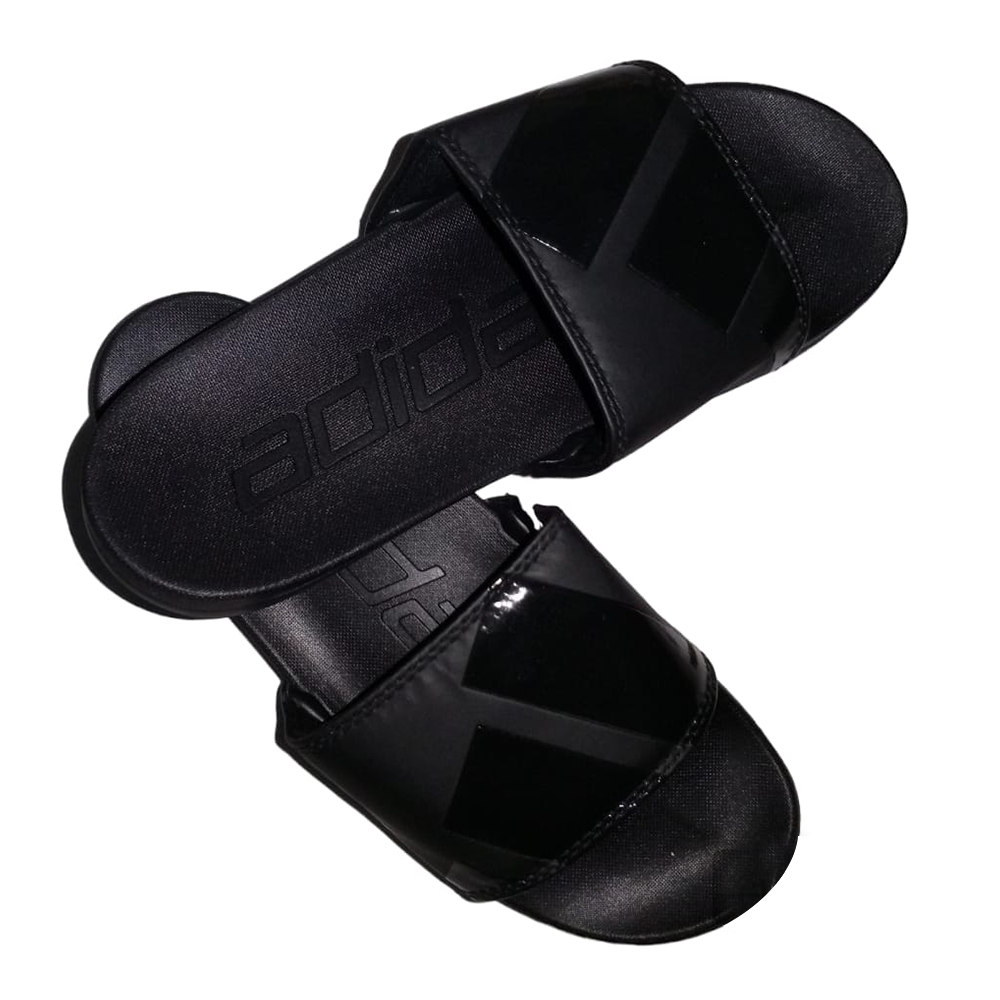 PVC Slide Slippers For Men - Black - SF 015