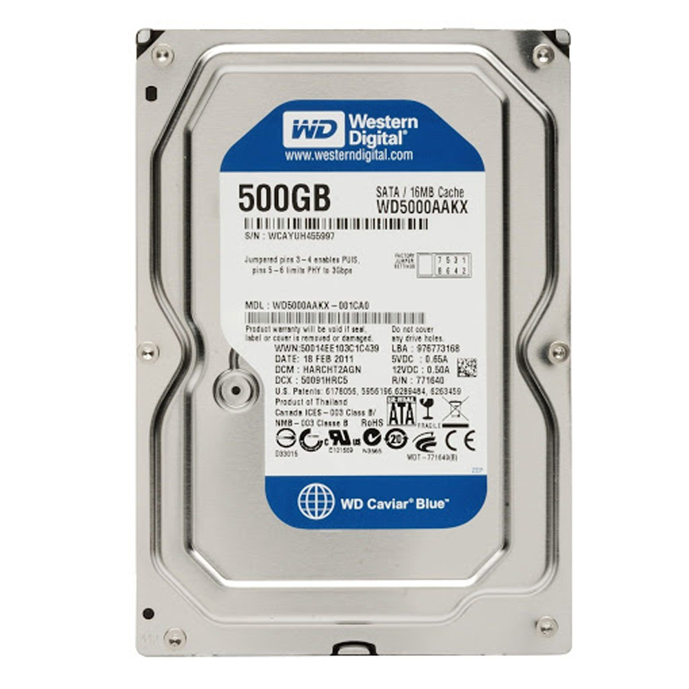 Western Digital WD WD5000AAKX 500GB Hard Drive - Blue