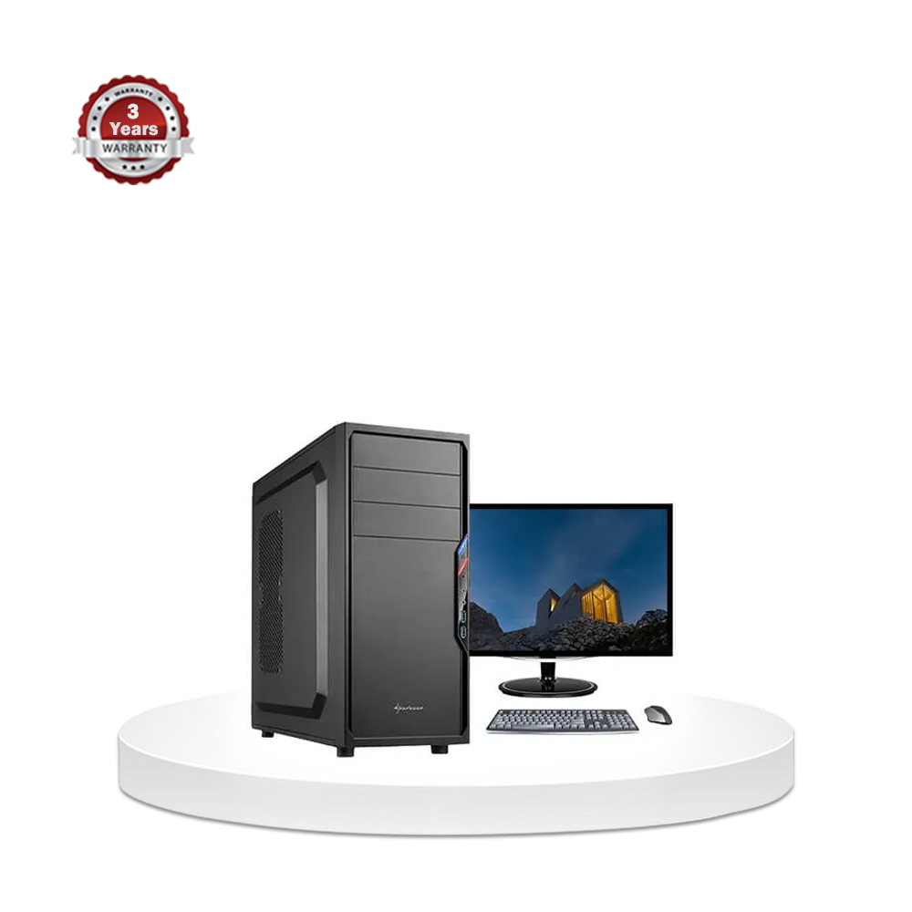 PC-114 Intel Core I5 1st Generation - 320GB HDD - 8GB DDR3 Ram -  19" Monitor - WINDOWS 10 64 BIT - PC - Black