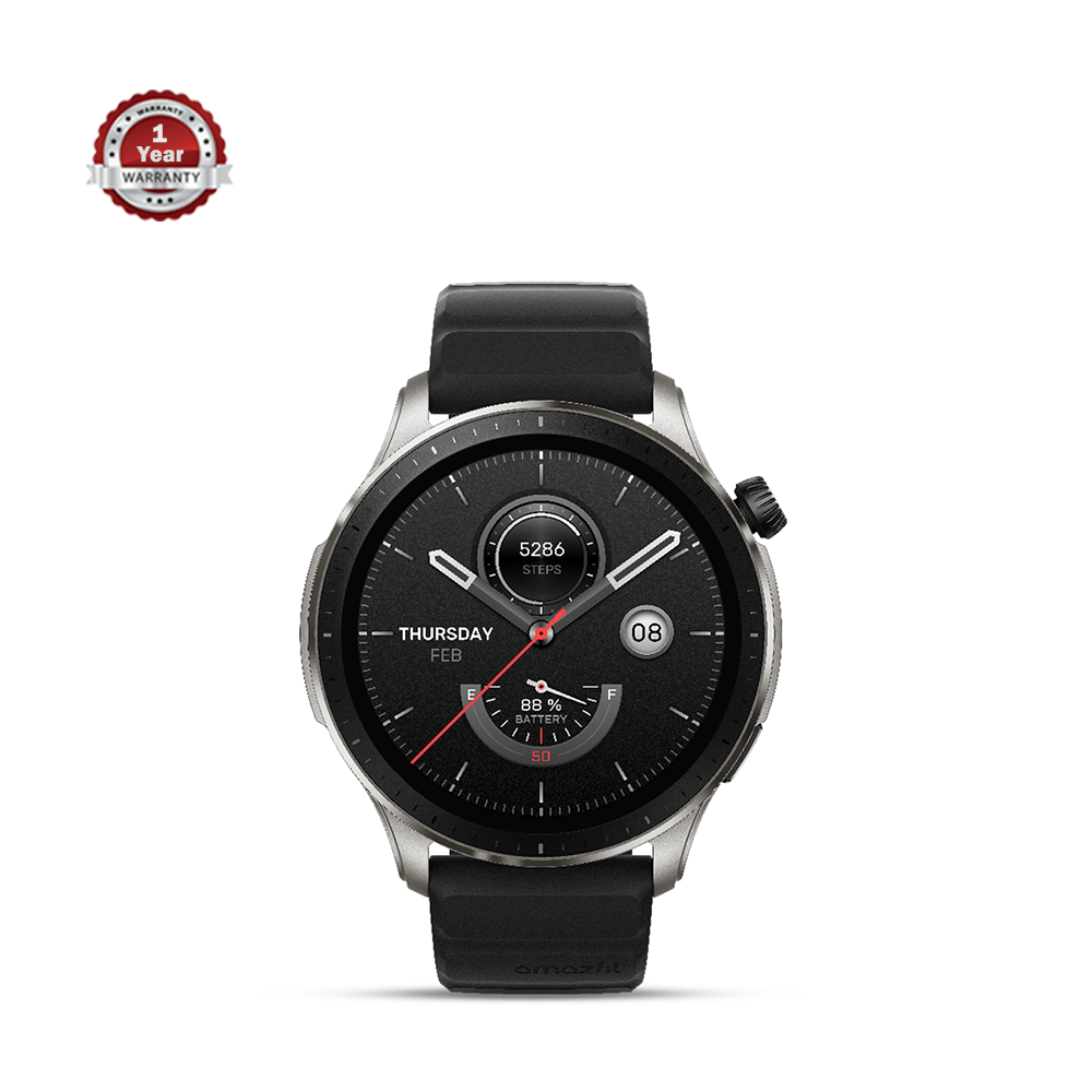 Amazfit GTR 4 AMOLED Smart Watch with Classic Navigation Crown, B.Phone Call, BioTracker 4.0 and alexa