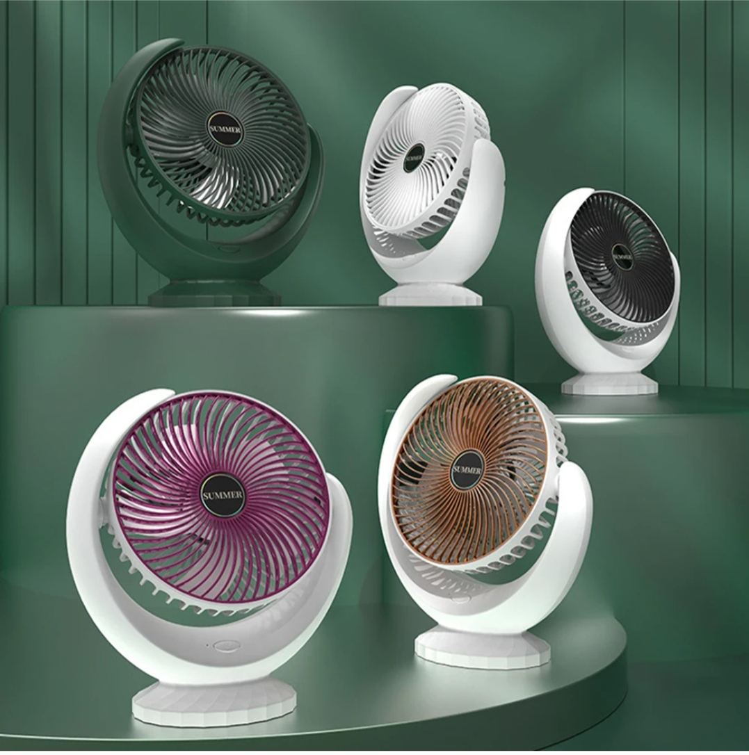 Summer rechargable mini table fan.