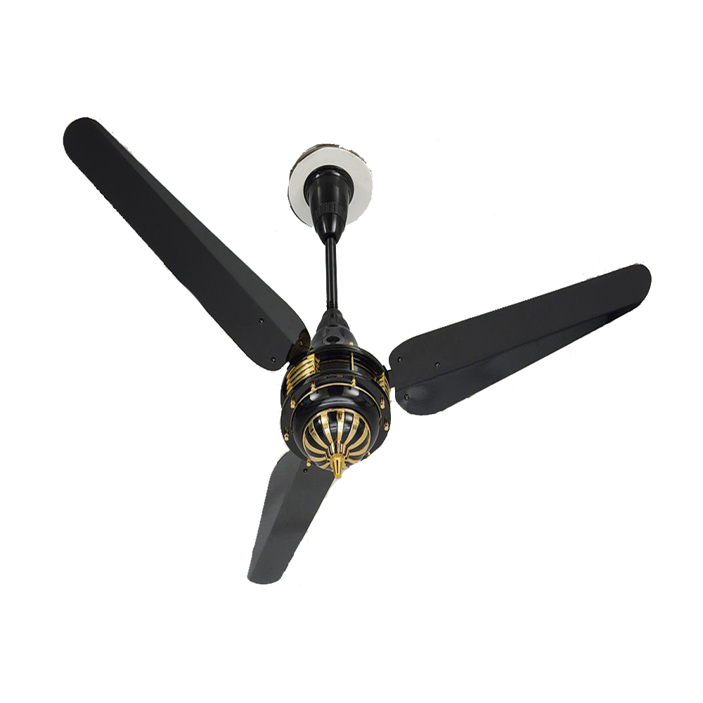 Twister Ceiling Fan - 56 Inch - Black and Golden