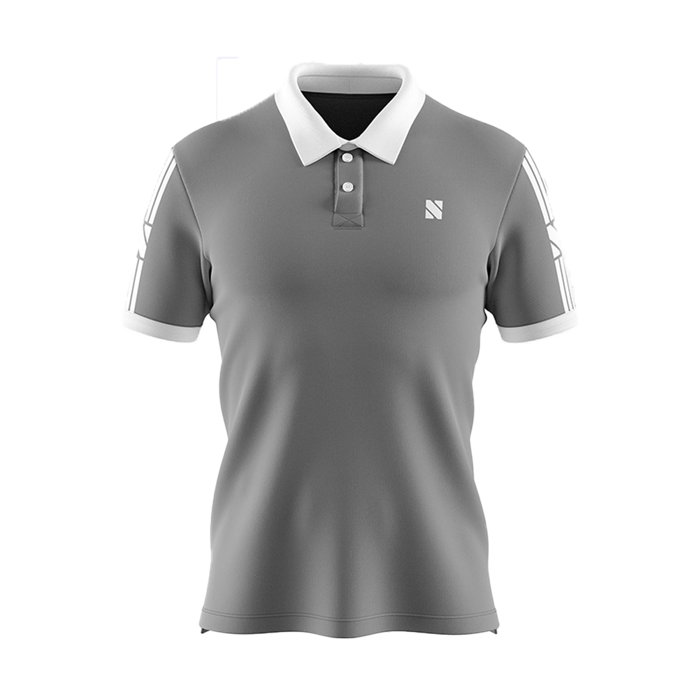 Lanys Polyester PK Half Sleeve Polo Shirt - Gray - 1115