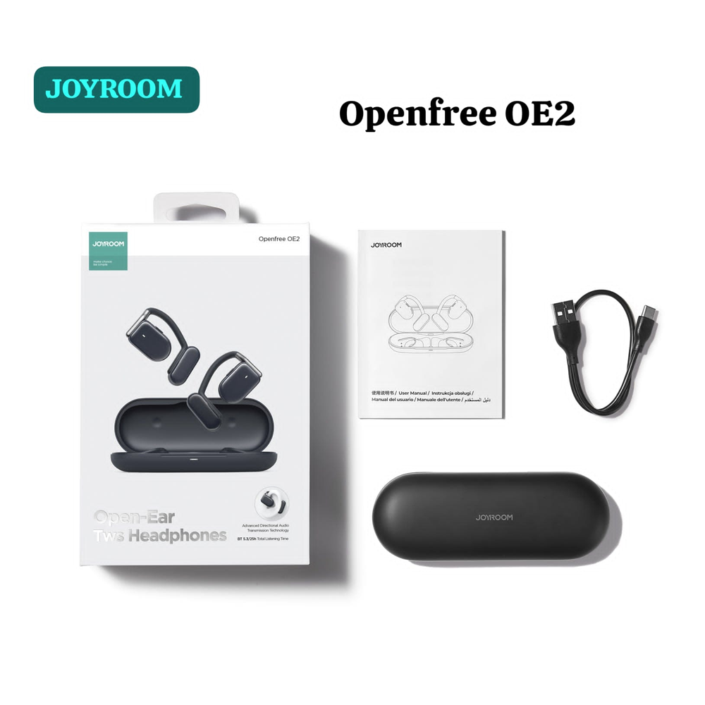 Joyroom Openfree JR-OE2 Open-Ear Wireless Earbuds - Black