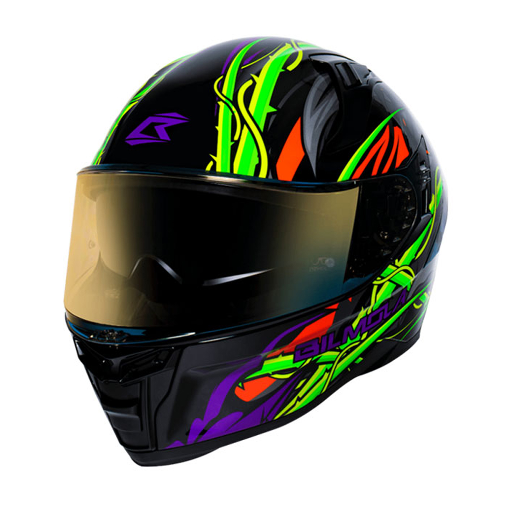 Bilmola Defender 2021 Toxin Helmet - Purple Green