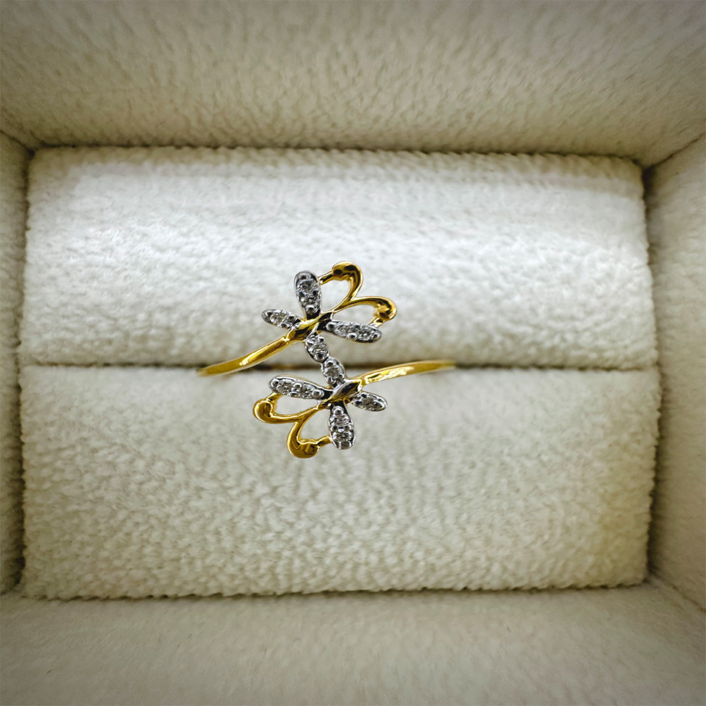 Diamond Ring For Women - 0.10Ct - DZ-DR 35088