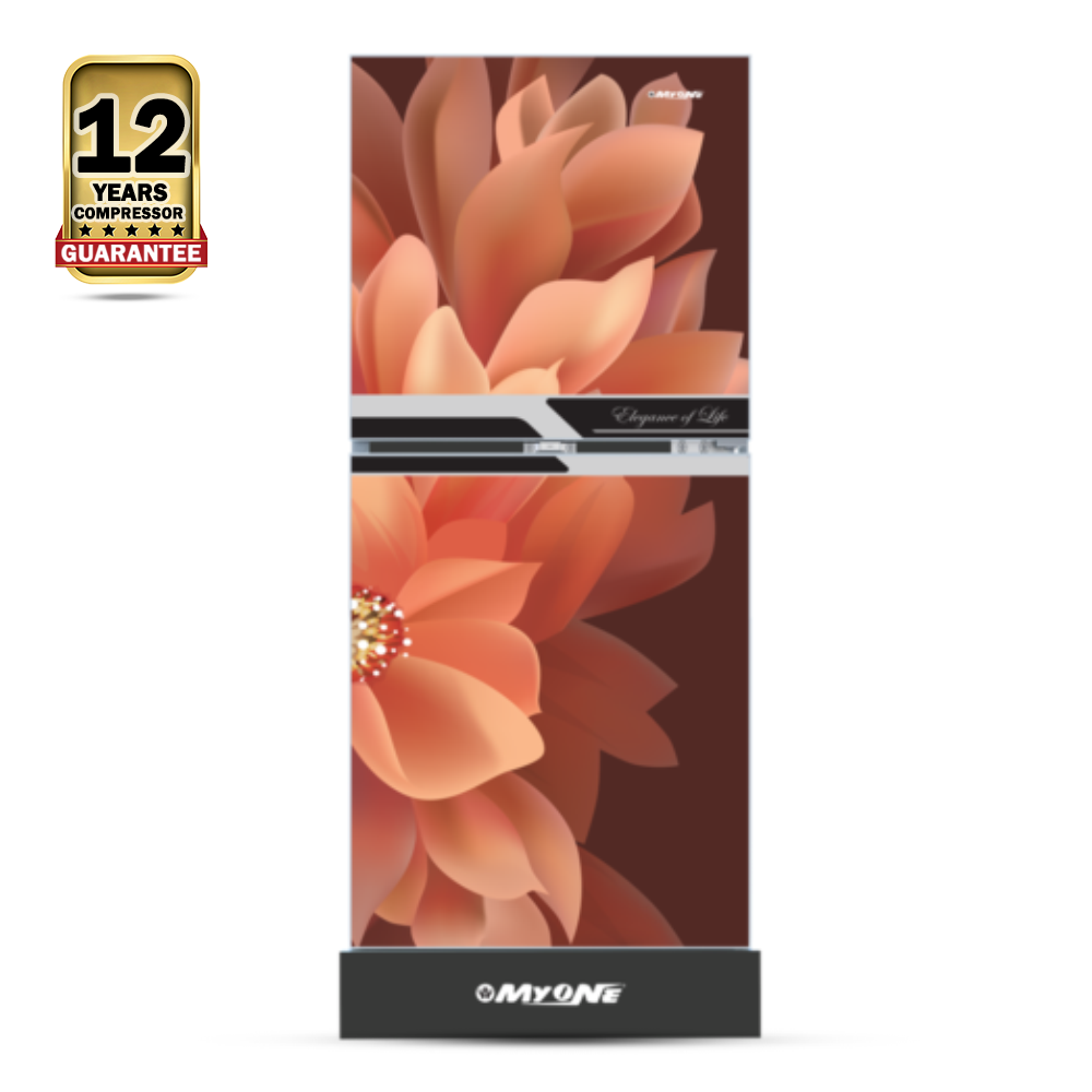 MYONE MY-1F5G Refrigerator - 165 Liter - Dahlia Black