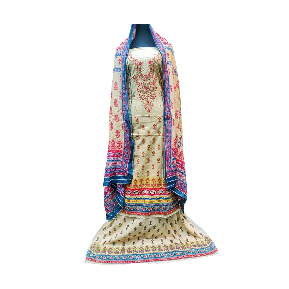 Proud PL00015 Unstiched Cotton Digital Print Lawn Salwar Kameez For Women