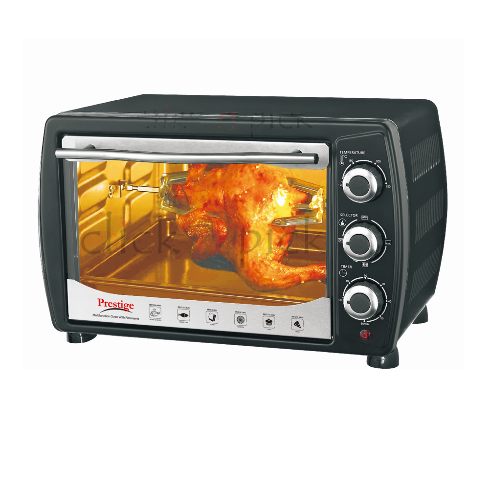 Prestige Toaster Electric Oven - 20 Liter - Black 