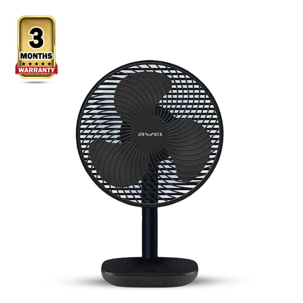 Awei F23 Mini Rechargeable Desktop Fan - Black